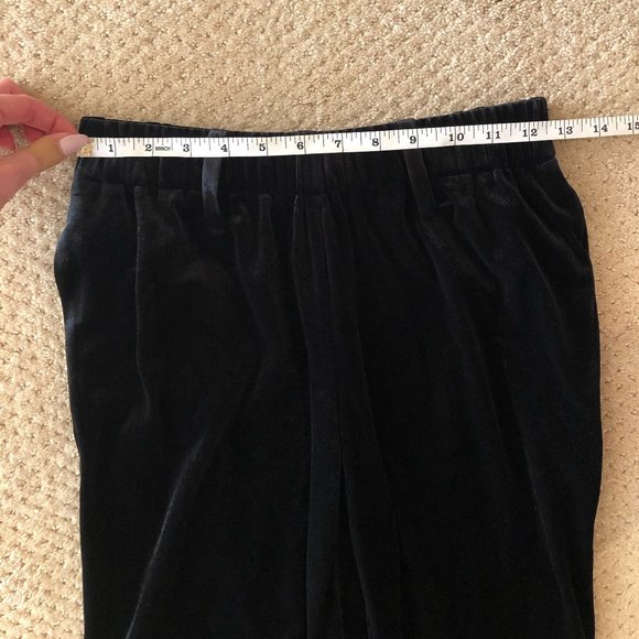 Vintage Black Velvet Pants - Picture 4 of 6